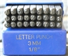 3mm Basic Block Font Metal Uppercase Letter Alphabet Stamp Set - SGBB-3MM