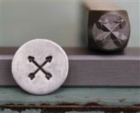 A Supply Guy Design - Crossing Arrows Metal Design Stamp - SGCH-13