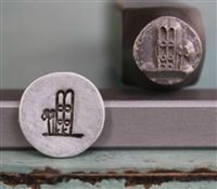A Supply Guy Design - Skis Metal Design Stamp - SGCH-34