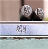 A Supply Guy Design - 5mm and 7mmTwo Finger Peace Metal Design 2 Stamp Set - SGCH-531548