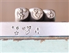 Brand New Supply Guy Design - 6mm Three Heart and Star Cluster and 5mm Diamond Cluster Metal Design 3 Stamp Set - SGCH-563561574