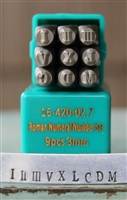 Brand New 3mm Roman Numeral Stamp Set - SGCH-ROMAN3MM