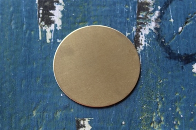 Brass 1.5" Circle Metal Stamping Blank - 5 Pack - SGMET-400.05G