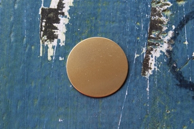 Brass 1" Circle Metal Stamping Blank - 5 Pack - SGMET-400.15G