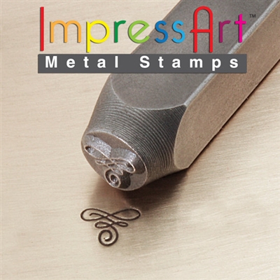 Impress Art Flourish A Metal Design Stamp - SGSC1511-A-6MM
