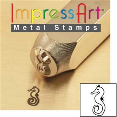 Impress Art Sea Horse Metal Design Stamp - SGSC1519-H-6MM