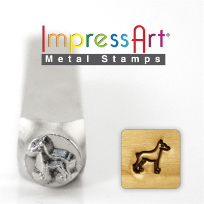 Impress Art Doberman Metal Design Stamp - SGSC156-AD-6MM