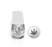 Impress Art Hemp or Pot Leaf Metal Design Stamp - SGSC156-AI-6MM