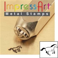 Impress Art Galloping Horse Metal Design Stamp - SGSC156-W-6MM