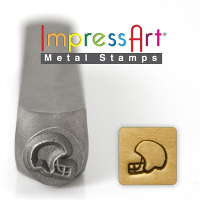 Impress Art Football Helmet Metal Design Stamp - SGSC157-D-6MM