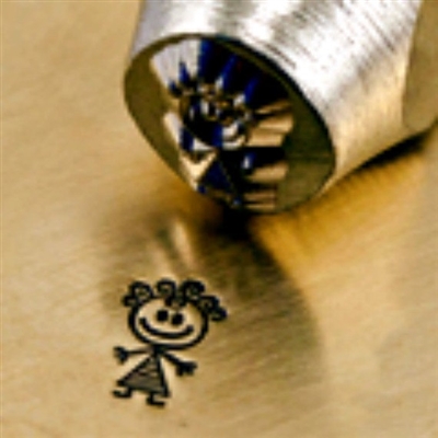 Impress Art Abby Little Stick Girl Metal Design Stamp - SGSC159-R-6MM