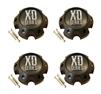 4 x KMC XD Series 796 797 798 Matte Flat Black 6 Lug Wheel Center Cap 1079L145
