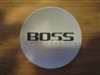 BOSS Motorsports Silver With Black Letters Center Cap Concave 3209 6 Tab