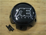 AE Alloys American Eagle Gloss Black Snap In Center Cap w/ Screws 3311 AEWC