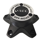 V-Tec Wheels C394-65-CAP Black Wheel Center Cap