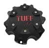 TUFF AT Wheels C611902 Black and Red Lettering Center Cap