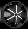 Massiv Wheels 906 Black Center Cap CAPM-209