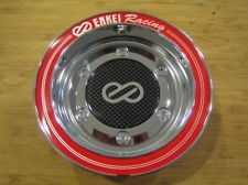 Enkei Racing Chrome Red Ring Snap In Center Cap Centercap CC-074