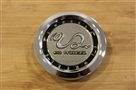 U2 Chrome Wheel RIm Snap In Center Cap CCVE65-1P