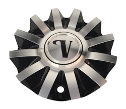 Velocity Wheels CS420-2A Black and Machined Center Cap