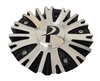 Phino Wheels PW10 CSPW10-1A Black and Machined Center Cap