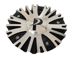 Phino Wheels PW10 CSPW10-1A Black and Machined Center Cap