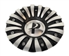 Phino Wheels CSPW118-1A-AL Black and Machined Center Cap