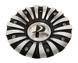 Phino Wheels CSPW118-1A-AL Black and Machined Center Cap