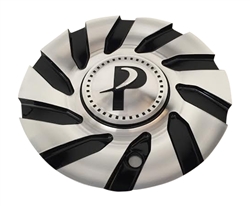 Phino Wheels PW12 CSPW12-2A Black and Machined Center Cap