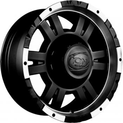 Ion 182 Black Center Cap for 16x8 Wheels