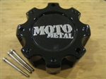 Moto Metal 909 / 957 / 959 Black Wheel Rim Center Cap MO909B8165B HE835B8165-AA