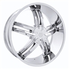 Massiv Cyclone 914 Chrome Center Cap 24" 26" PD-CAPSX-P914-2495