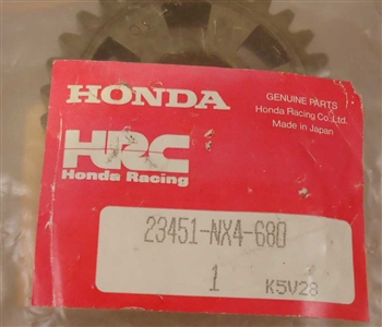 23451-NX4-680 - HONDA/HRC - (23451-NX4-000) GEAR, COUNTERSHAFT 3RD 30T