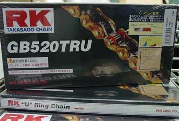 94561-62120 - YAMAHA - CHAIN (RKGB520TRU 120 Links) w/Rivet link ( Honda # 40536-NXA-003 or Yamaha # 94660-62031 Rivit Links)