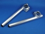 ALUMINUM CLIP ON BAR SET W/CAPS (90-94 RS125 - 35mm ID - 10°ANGEL )