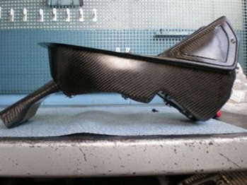 Speed fiber Air Box, Carbon Fiber over the radiator