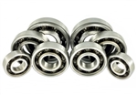 Ceramic Hybrid Bearings set - One sprocket carrier (stock and Talon) bearing and 4 wheel bearings for RS125/MD250/NSF250