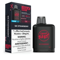 Level X Flavour Beast Boost Pod 20mL - Sic Strawberry Iced 20mg