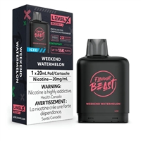 Level X Flavour Beast Boost Pod 20mL - Weekend Watermelon Iced 20mg