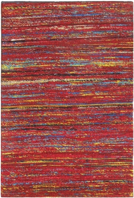 Red Sari Silk Rug MS-261