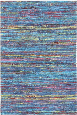 Turquois Sari Silk Rug MS-264