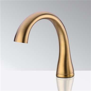 Fontana Commercial Brushed Gold Touchless Automatic Sensor Hands Free Faucet