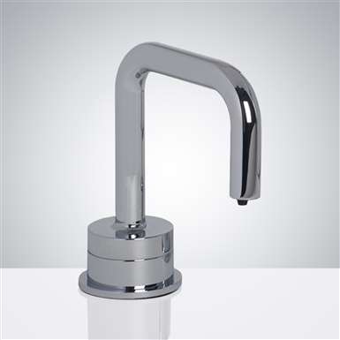 Fontana Trio Commercial Polished Chrome Deck Mount Automatic Touch Free Soap Dispenser