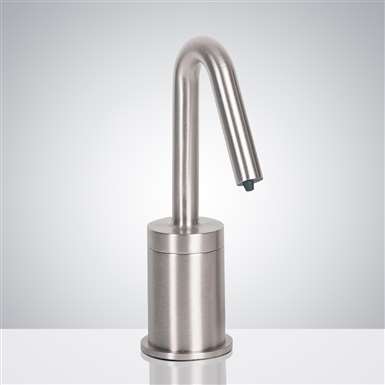 Fontana Milan Commercial Brushed Chrome Touchless Automatic Liquid Soap Dispenser