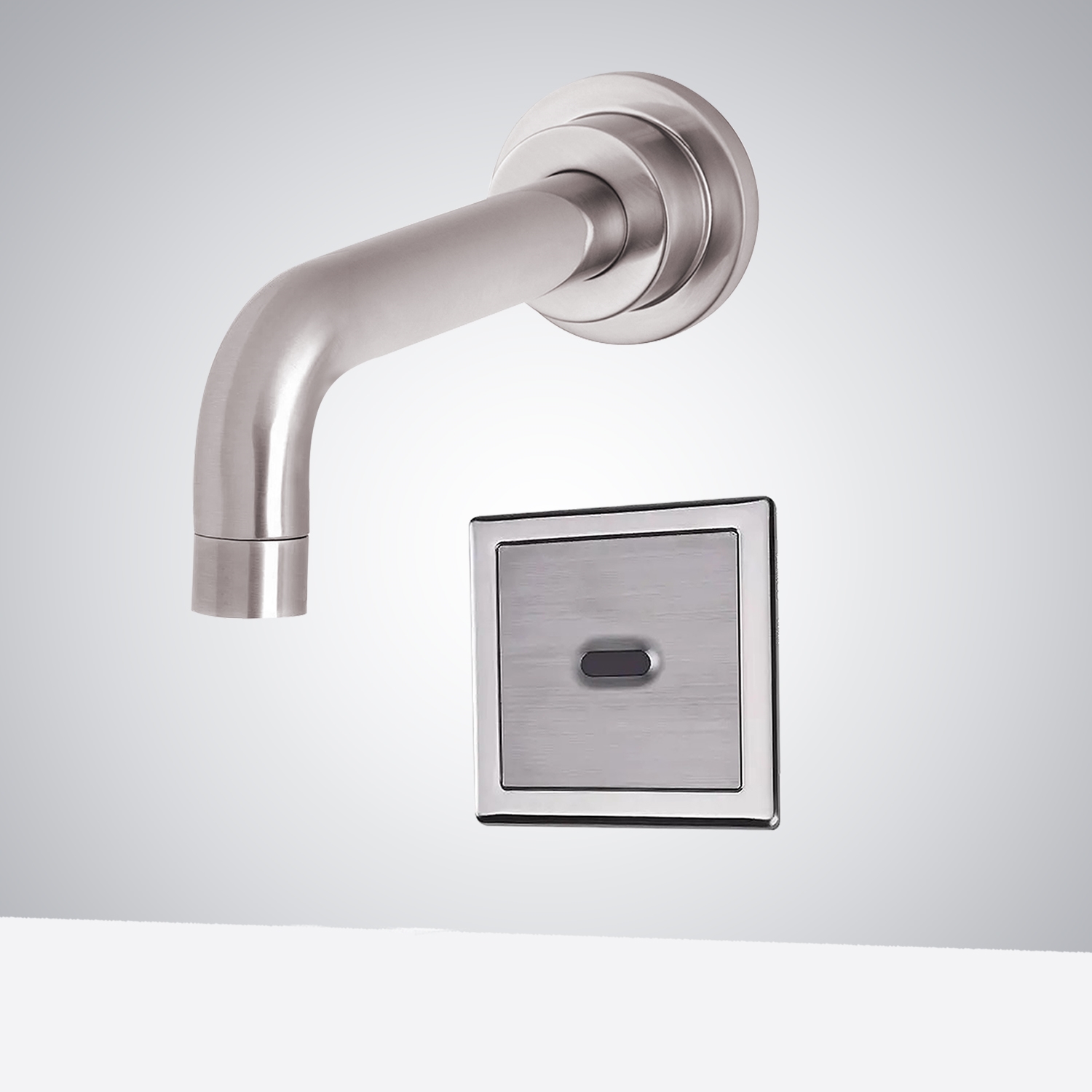 Fontana Brushed Nickel Wall Mount Commercial Automatic Sensor Faucet With Insight Infrared Technology