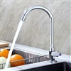 Fontana Marseille Gooseneck Zinc Alloy Single Handle Cold with Sensor Touch Kitchen Faucet