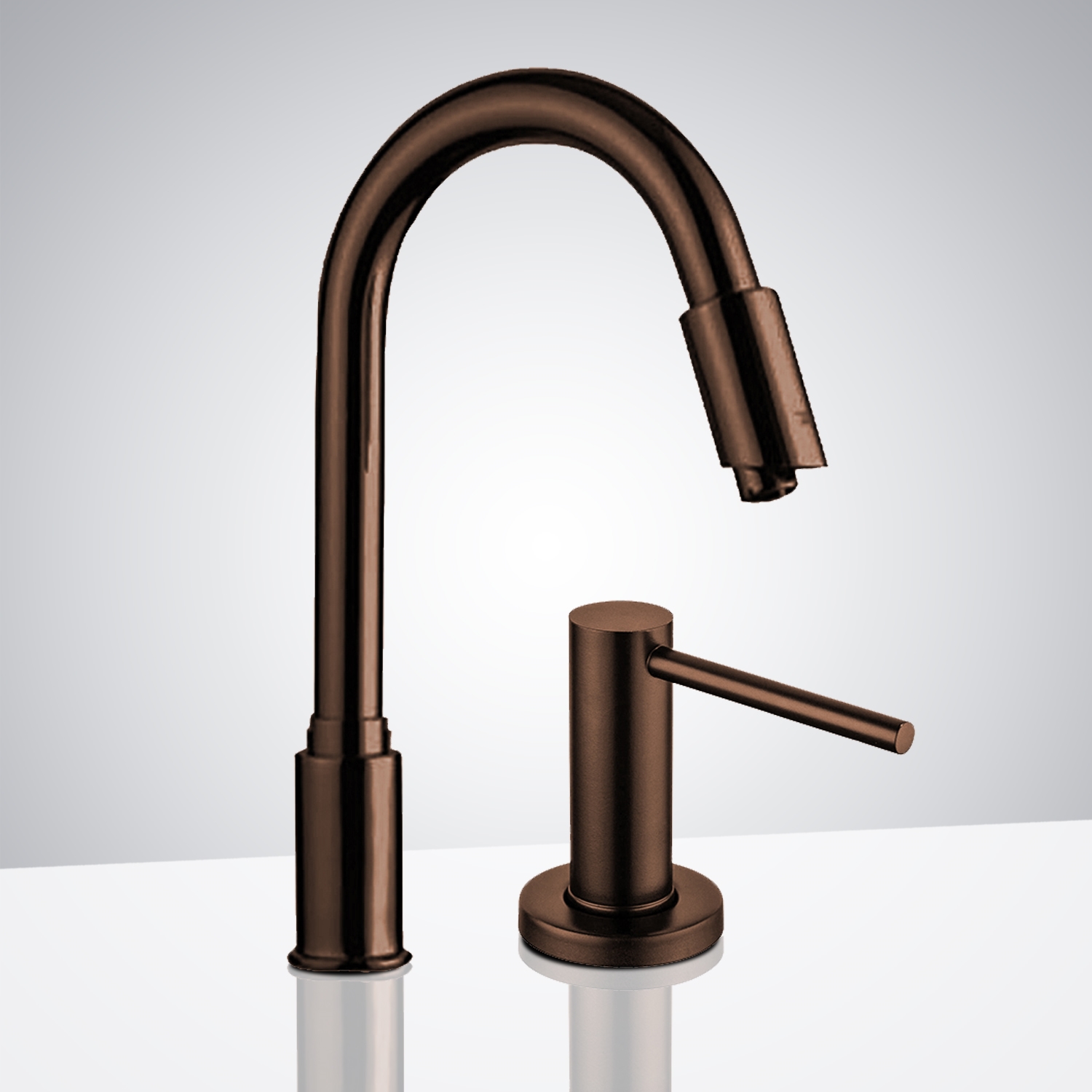 Commercial Goose Neck Light Oil Rubbed Bronze Touchless Automatic Sensor Faucet