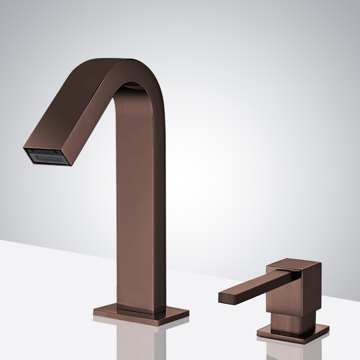 Fontana Commercial Light Oil Rubbed Bronze Touch less Automatic Sensor Faucet & Manual Soap Dispenser