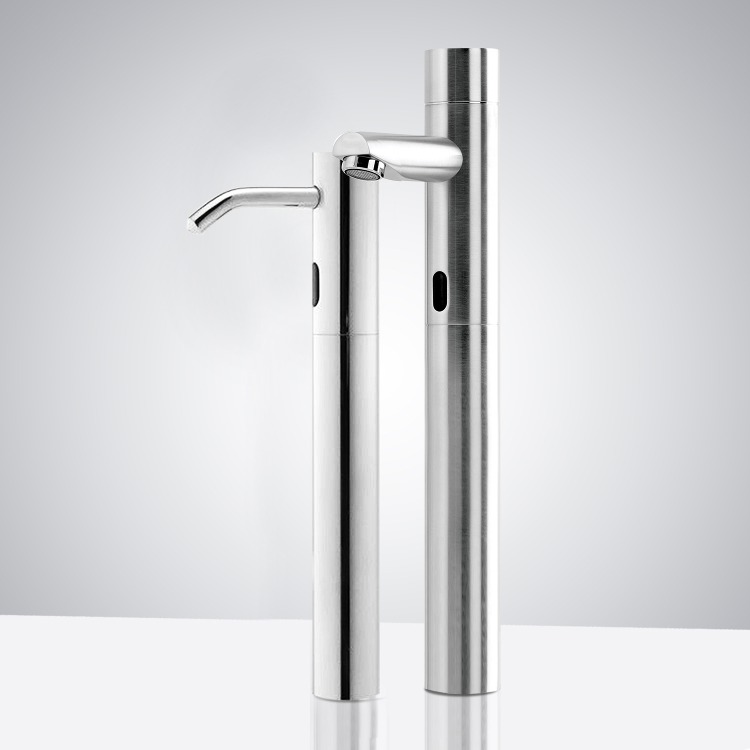 Fontana Bollnäs Tripod Commercial Automatic Motion Sensor Faucet & Automatic Soap Dispenser for Restrooms