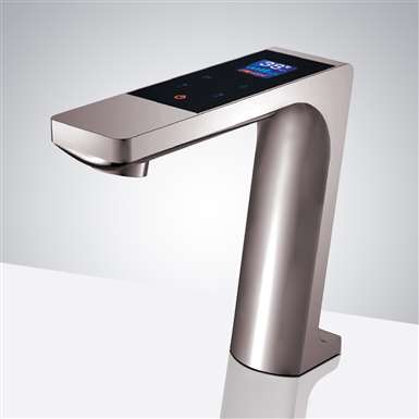 Fontana Reno Brushed Nickel Commercial Digital Automatic Sensor Faucet